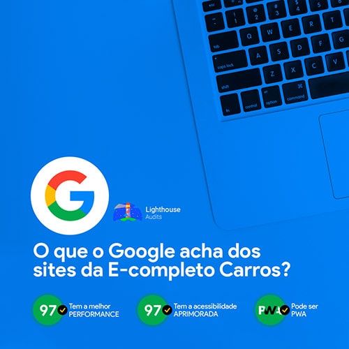 Avaliação Google dos Sites E-completo Carros